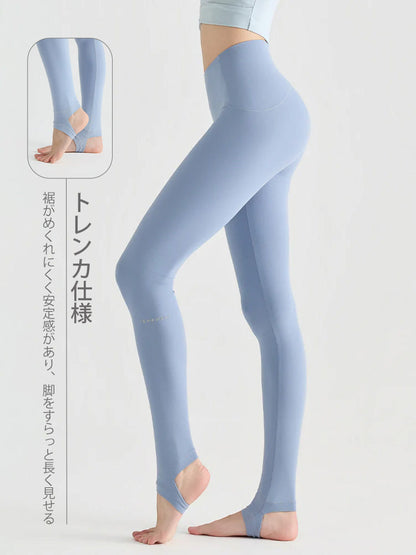 N66LYCRA®素材 Yゾーンフリー ローライズ 美脚 美尻トレンカレギンス