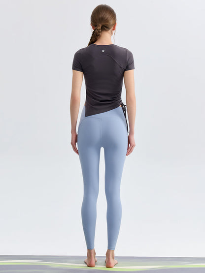 N66LYCRA®素材 美尻 マルチポケット付き 9分丈 レギンス