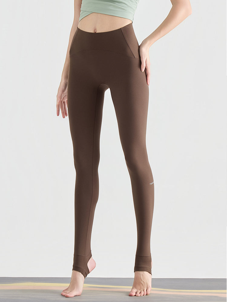 N66LYCRA®素材 Yゾーンフリー ローライズ 美脚 美尻トレンカレギンス