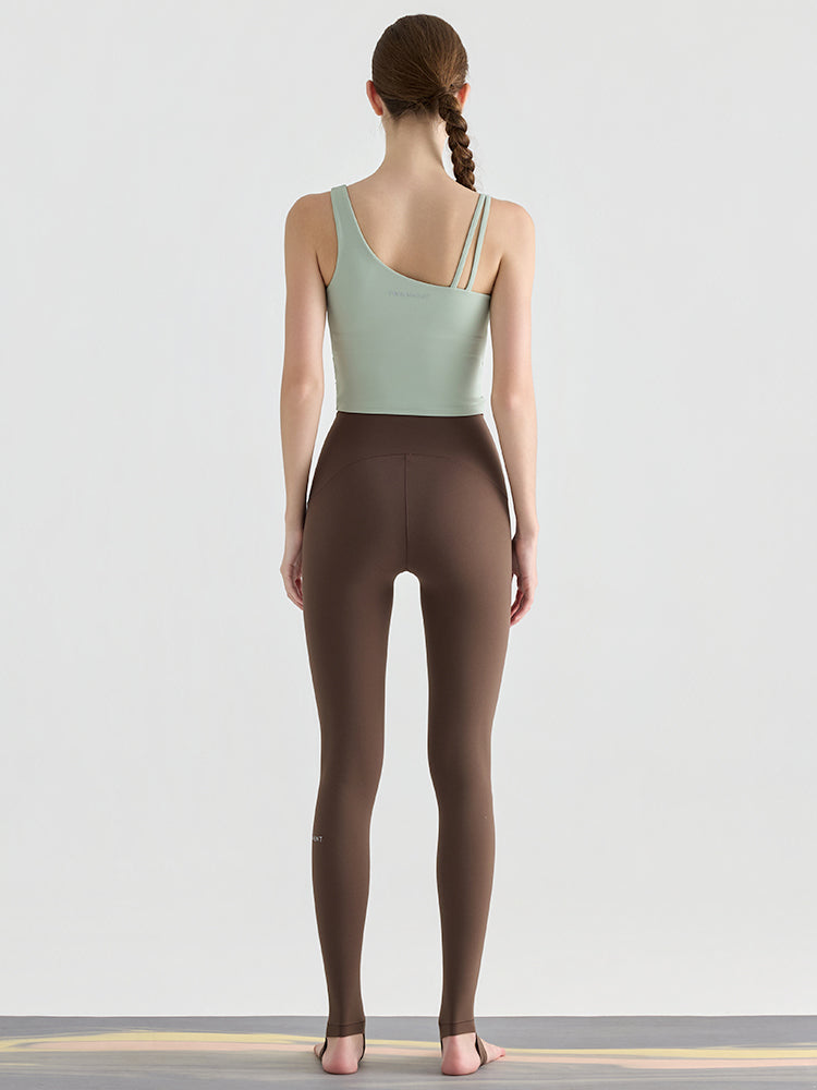 N66LYCRA®素材 Yゾーンフリー ローライズ 美脚 美尻トレンカレギンス