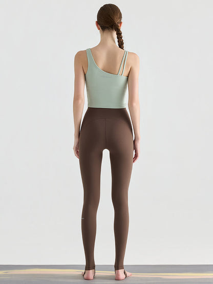 N66LYCRA®素材 Yゾーンフリー ローライズ 美脚 美尻トレンカレギンス