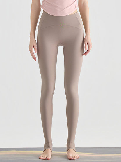 N66LYCRA®素材 Yゾーンフリー ローライズ 美脚 美尻トレンカレギンス