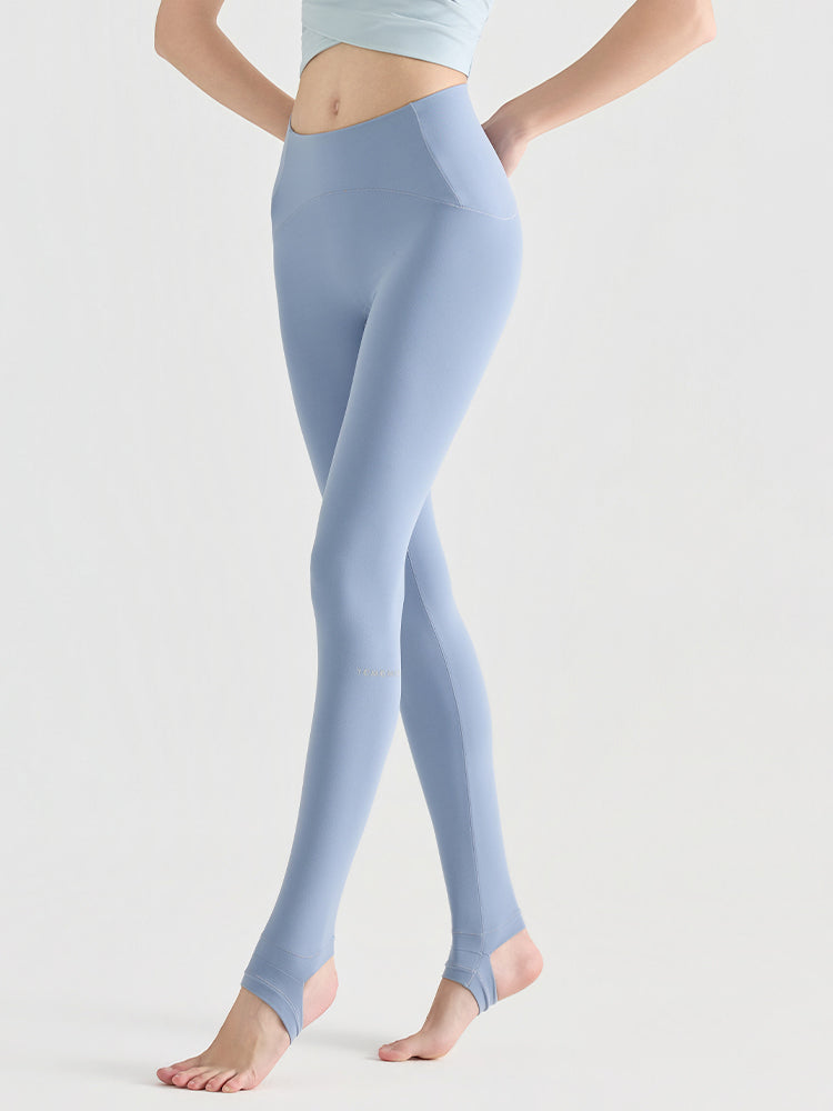 N66LYCRA®素材 Yゾーンフリー ローライズ 美脚 美尻トレンカレギンス